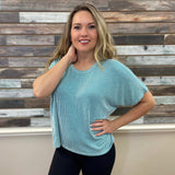 Ribbed Boxy Top - Southern Grace Boutique 