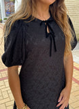 Lana Dress Jet Black - Southern Grace Boutique 