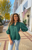 Tamryn Aventurine Top - Southern Grace Boutique 