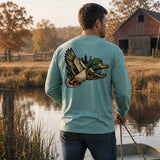 Straight Outta the Pond LS Tee, Seafoam