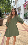 Scallop Hem Dress