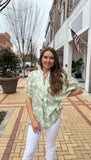 Botanical Print Blouse - Southern Grace Boutique 