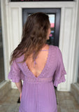 LACE TRIM MAXI DRESS - Southern Grace Boutique 