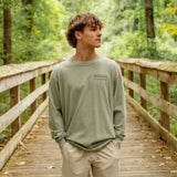 Camo Logo LS Tee Sandstone - Southern Grace Boutique 