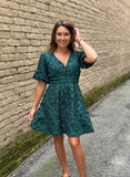 Jacquard Dress - Southern Grace Boutique 