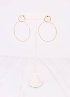 Caledon Hoop Earring WORN GOLD - Southern Grace Boutique 
