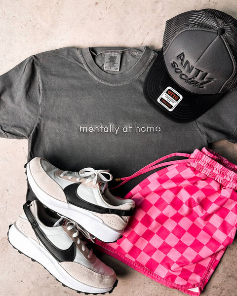 Mentally At Home Tee - Southern Grace Boutique 