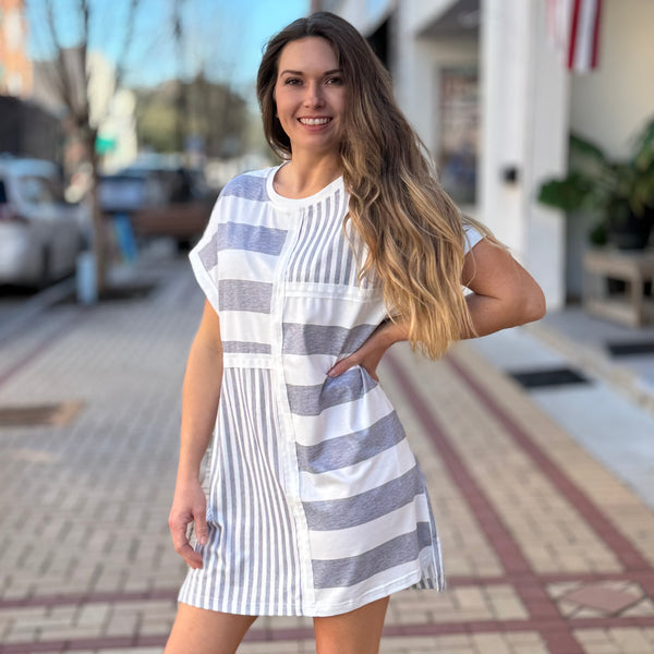 Striped T-Shirt Dress