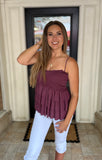 TIERED RUFFLE CAMI