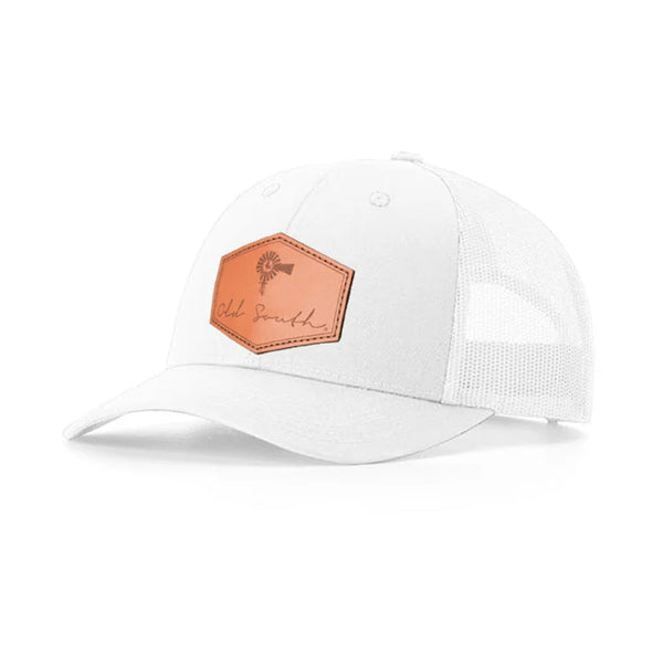 Signature Leather Patch Whiteout Hat
