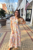 Puff Sleeve Maxi - Southern Grace Boutique 