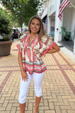 Paisley Tassel Top