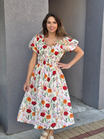 Smocked Midi Dress