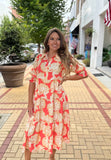 Eleanor Fall Floral Fire Dress