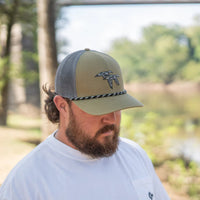 Two Tone Ducks Trucker Hat Charcoal