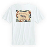Camo Back S/S T-Shirt, White - Southern Grace Boutique 
