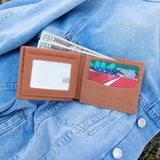 Leather Bi Fold Wallet