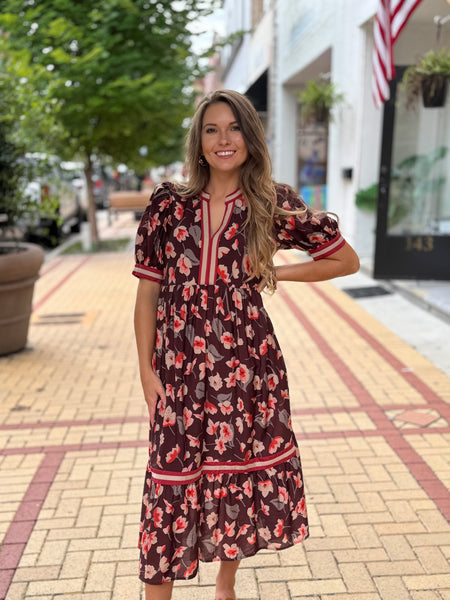 Brandie Midi Dress - Southern Grace Boutique 