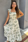 Ruffle Sleeve Maxi - Southern Grace Boutique 