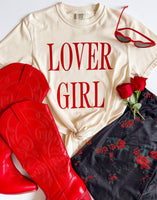 LOVER GIRL Graphic Tee - Southern Grace Boutique 