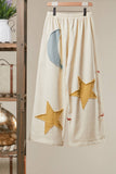 Sun Moon Star Patch Pants