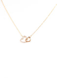 Renshaw CZ Hearts Necklace GOLD - Southern Grace Boutique 
