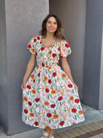 Smocked Midi Dress