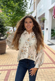 Floral Button Down Top - Southern Grace Boutique 