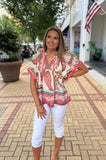 Paisley Tassel Top