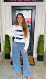 Graphic Oversized Knit Sweater