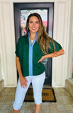 Contrast Trim Top