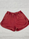 Washed French Terry Shorts - Southern Grace Boutique 