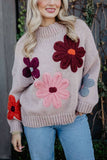 Floral Knit Sweater - Southern Grace Boutique 
