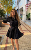 Talia Jet Black Dress - Southern Grace Boutique 