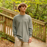 Barrel Fire LS Tee Grey - Southern Grace Boutique 