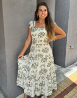 Ruffle Sleeve Maxi - Southern Grace Boutique 