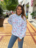 Traveling Matchbook Sweatshirt - Southern Grace Boutique 