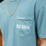 Blackout Camo Logo Tee, Ice Blue - Southern Grace Boutique 