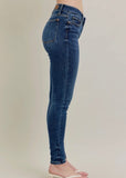 Mid Rise Skinny Handsanded - Southern Grace Boutique 