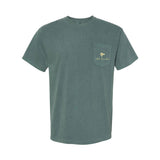 Vintage Shotgun Shell Box Tee, Blue Spruce