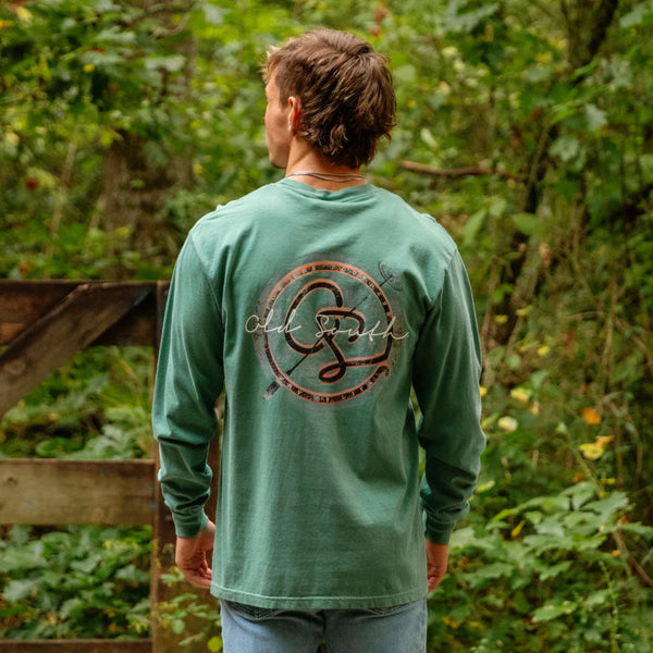 Branded LS Tee Light Green - Southern Grace Boutique 