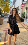 Talia Jet Black Dress - Southern Grace Boutique 