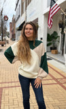 Color Block Sweater Top