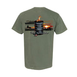 Barrel Fire Tee, Moss