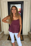 TIERED RUFFLE CAMI