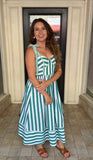 Striped Midi Dress - Southern Grace Boutique 