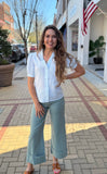 Brynn Seafoam/White Top - Southern Grace Boutique 