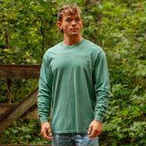 Branded LS Tee Light Green - Southern Grace Boutique 