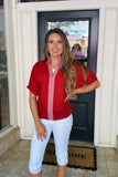 Contrast Trim Top