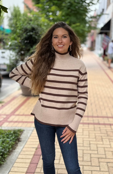Mock Neck Sweater - Southern Grace Boutique 